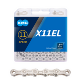 KMC X11EL Silver, 1/2 x 11/128" 11V Ketju 118L