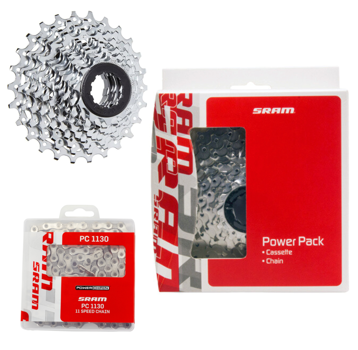 SRAM Power Pack PG/PC1130 11v Takapakka & Ketju