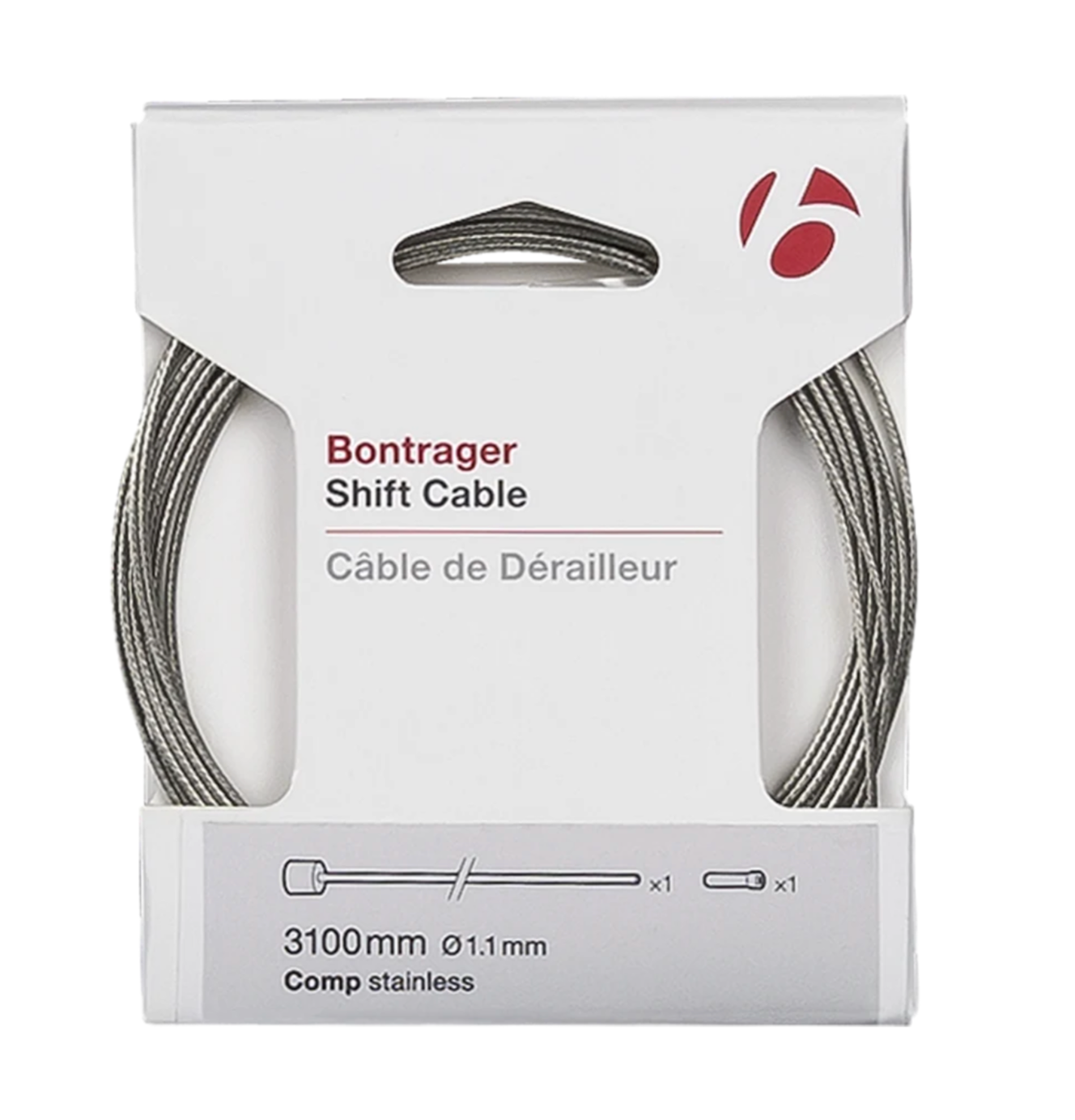 Bontrager Comp Shift Cable Each 3100mm Vaihdevaijeri