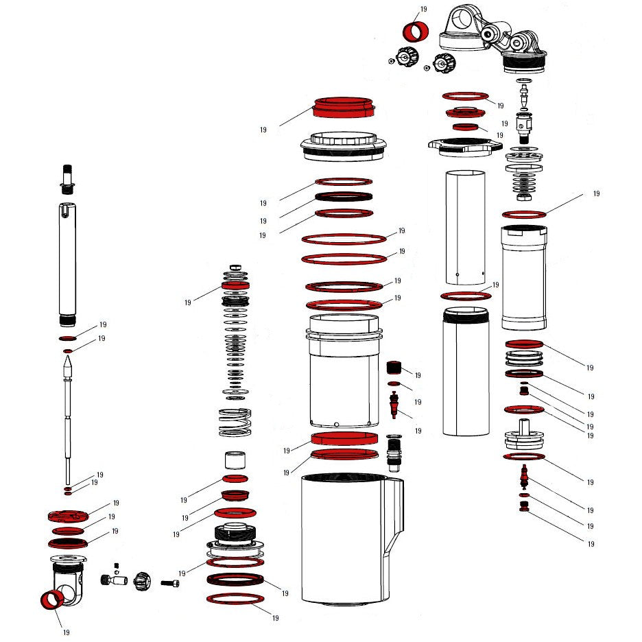 RockShox Vivid Air Tiivistesarja