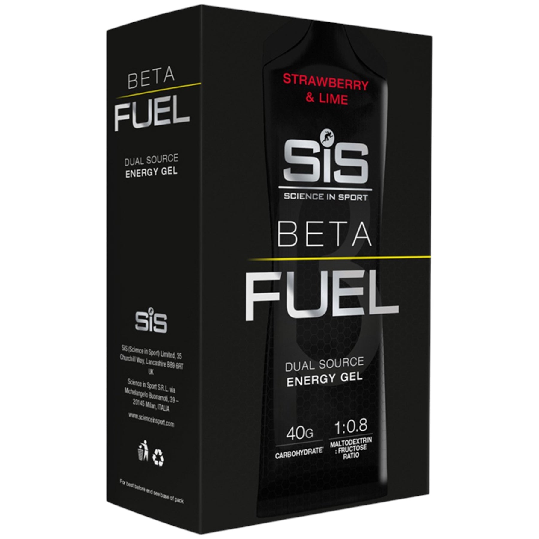 SIS Beta Fuel Mansikka & Lime Geeli 6-pack