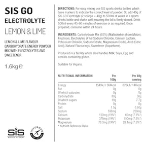 SIS Go Elektrolyyttijauhe 1,6kg