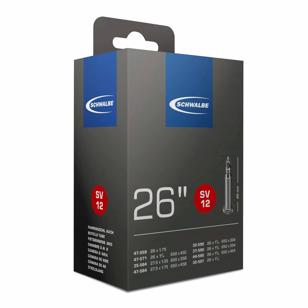Schwalbe Sv12 26x1,2-1,9" Sisärengas
