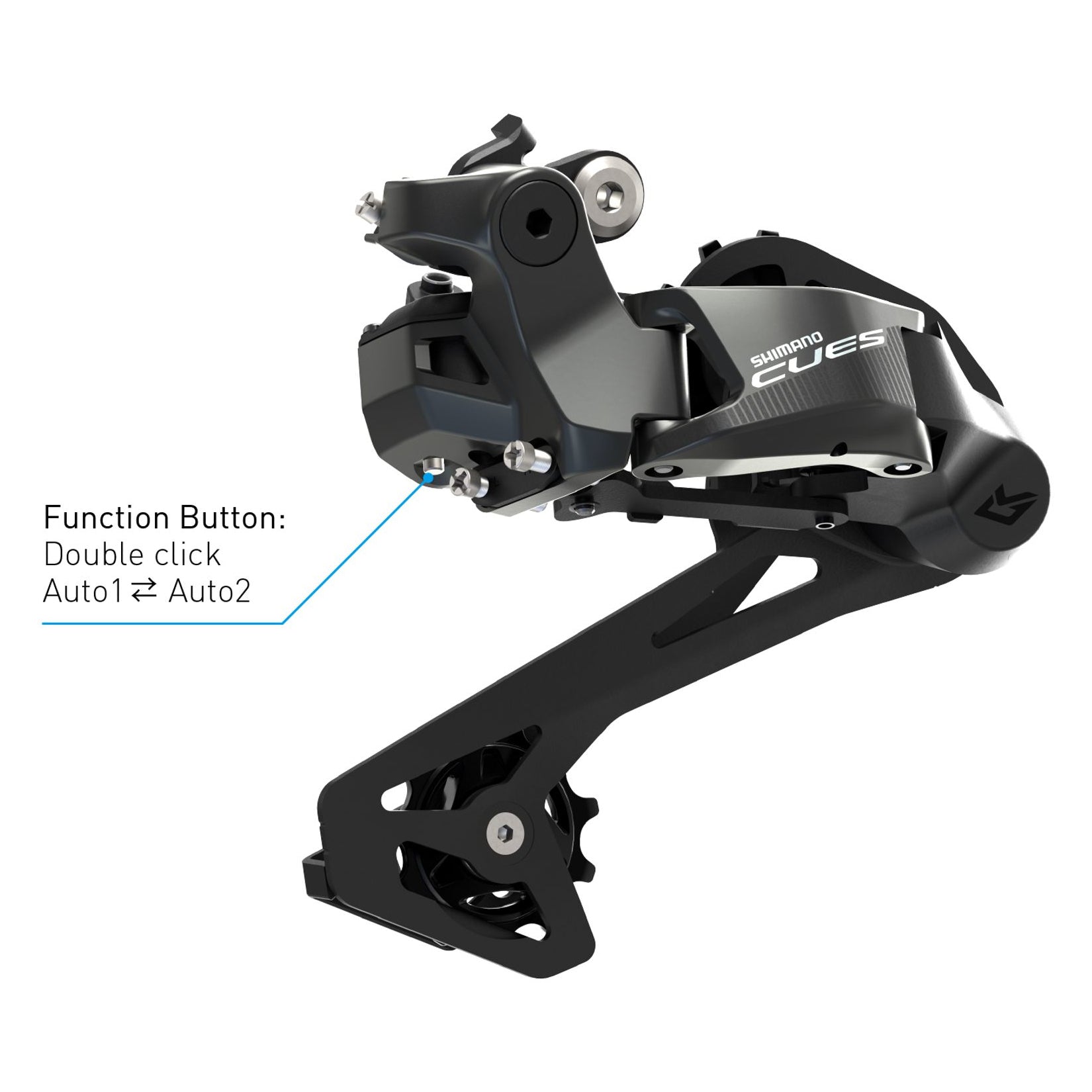 Shimano Cues Di2 RD-U6070-GS 11v Takavaihtaja