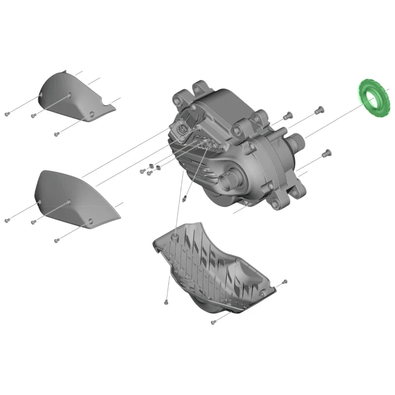Shimano STEPS DU-E6100 Eturattaan Lukkorengas
