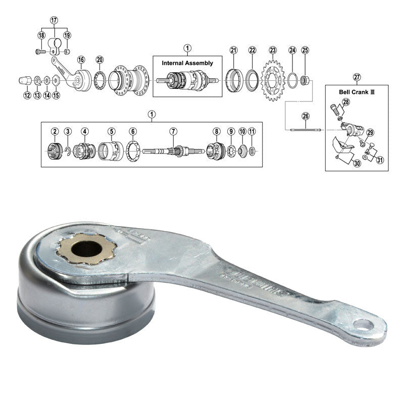 Shimano Nexus SG-3C41 Jarruvarsiyksikkö