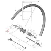 Shimano WH-R501 Vasen Lukkomutteriyksikkö