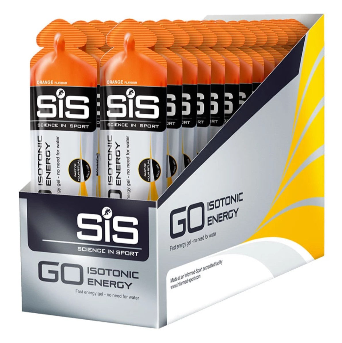 SIS Go Isotonic Appelsiini Energiageeli 30 kpl