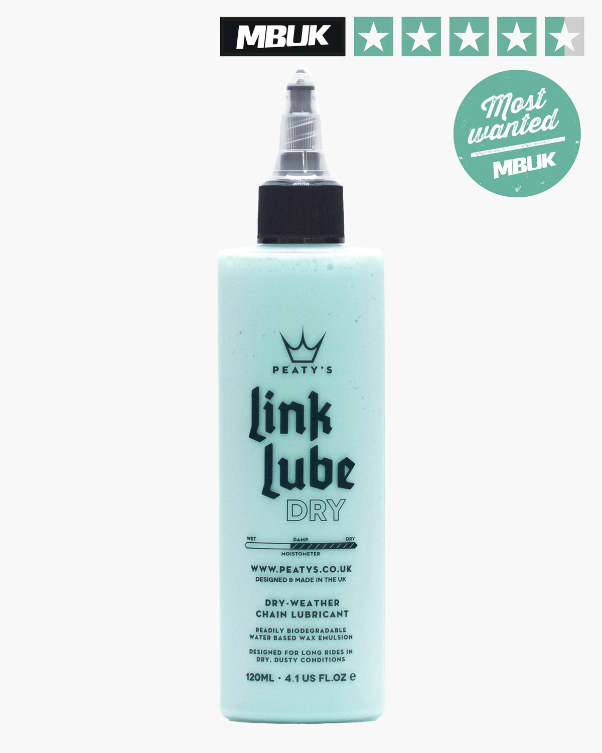 Peaty's LinkLube Dry 120ml Ketjuöljy