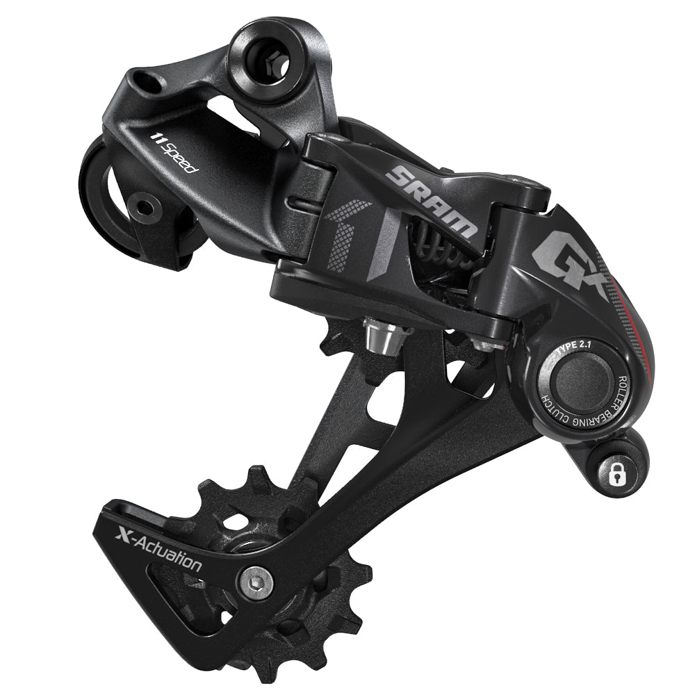 SRAM GX type 2.1 1x11 speed Long cage Black/Red takavaihtaja