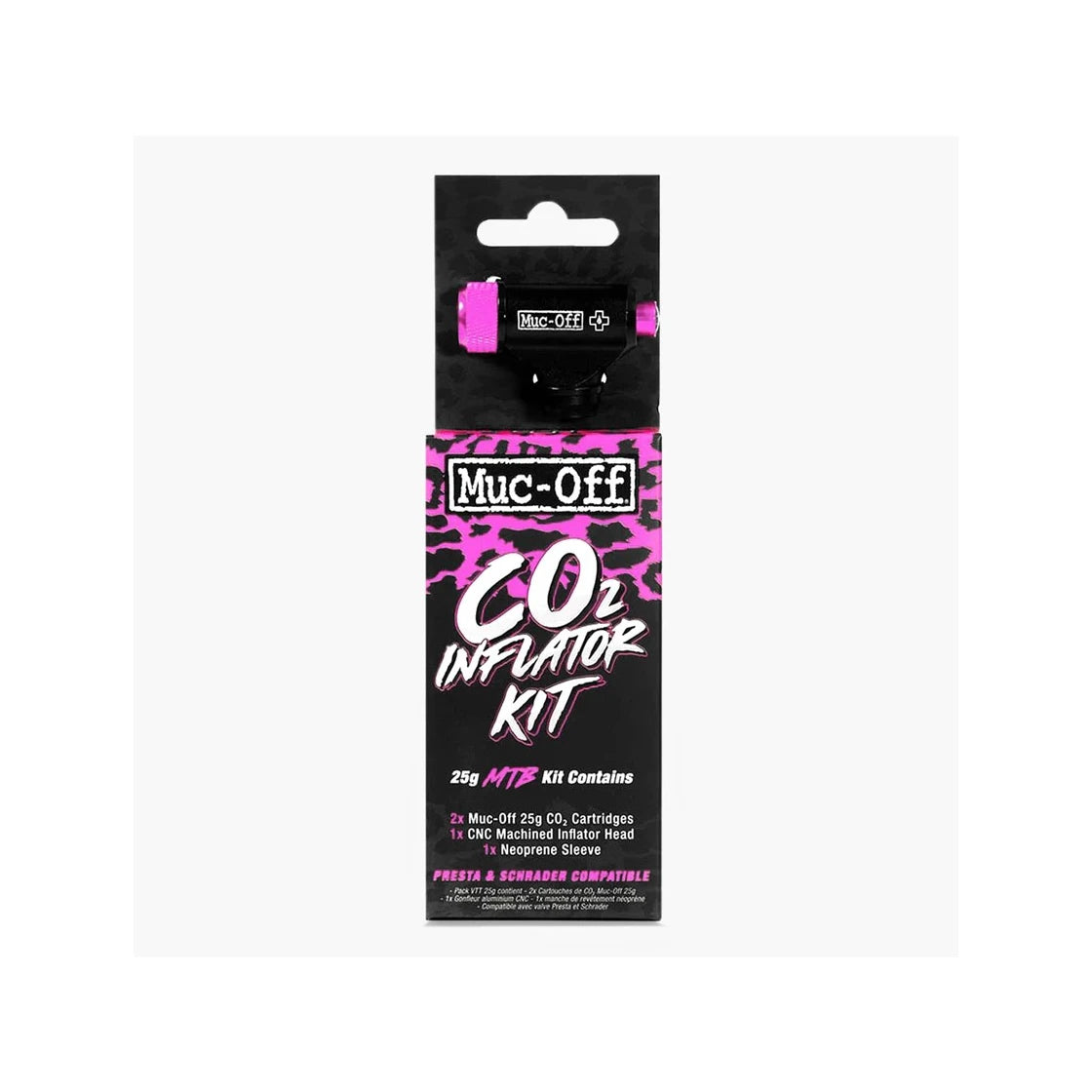 MUC-OFF CO2 Pump Inflator Renkaan Täyttösetti