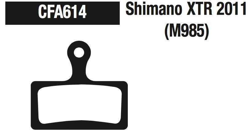 EBC CFA614 Shimano XTR 2011 (M985) Vihreä